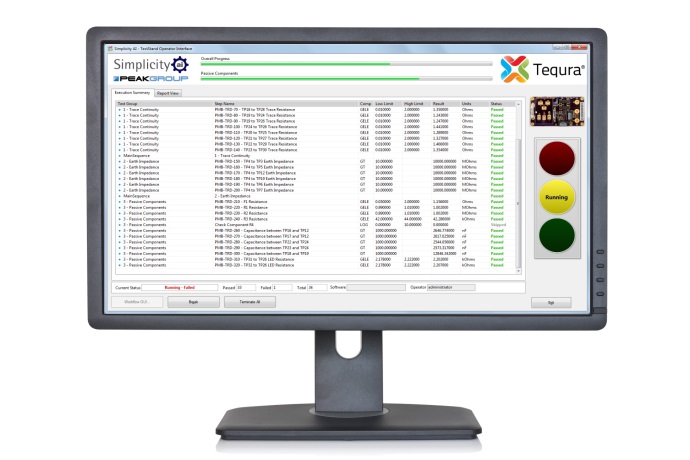 Lcd flat monitor, isolated on a white background
